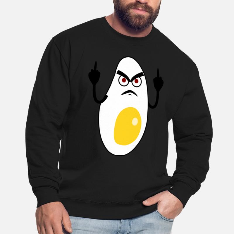 Eggs Grumpy Fried Egg Unisex Pullover