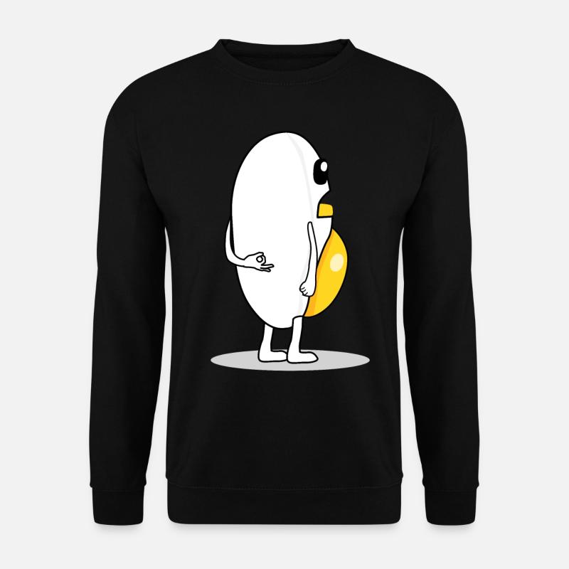 Egg Protein Circle Game Eggs - Unisex Sweatshirt - black