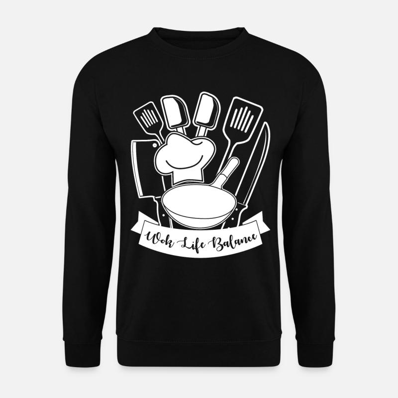 Wok Cooking - Unisex Pullover - Schwarz