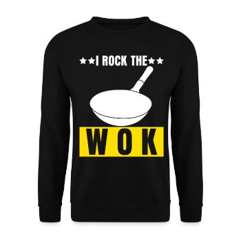 Wok de cuisine asiatique - Sweat-shirt Unisexe - noir - Devant - Alina (178cm) & Michal (187cm)
