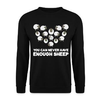 Sheep Heart Shepherd - Unisex Sweatshirt - black - Front - Alina (178cm) & Michal (187cm)