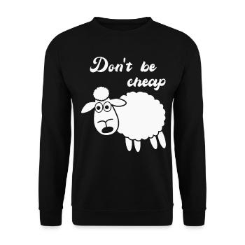 Sheep Shepherd Cheap - Unisex Pullover - Schwarz - Vorne - Alina (178cm) & Michal (187cm)