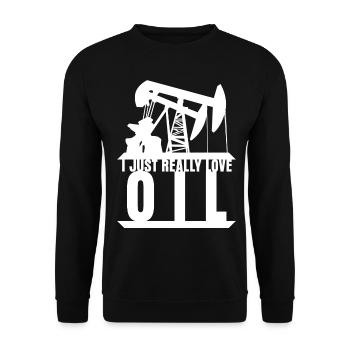 Mechanic Workshop Car Oil - Unisex Sweatshirt - black - Front - Alina (178cm) & Michal (187cm)