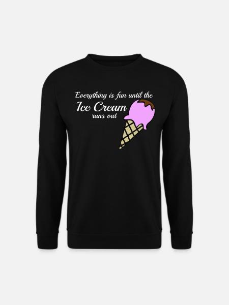 Crème glacée Joke Crème glacée - Sweat-shirt Unisexe - noir