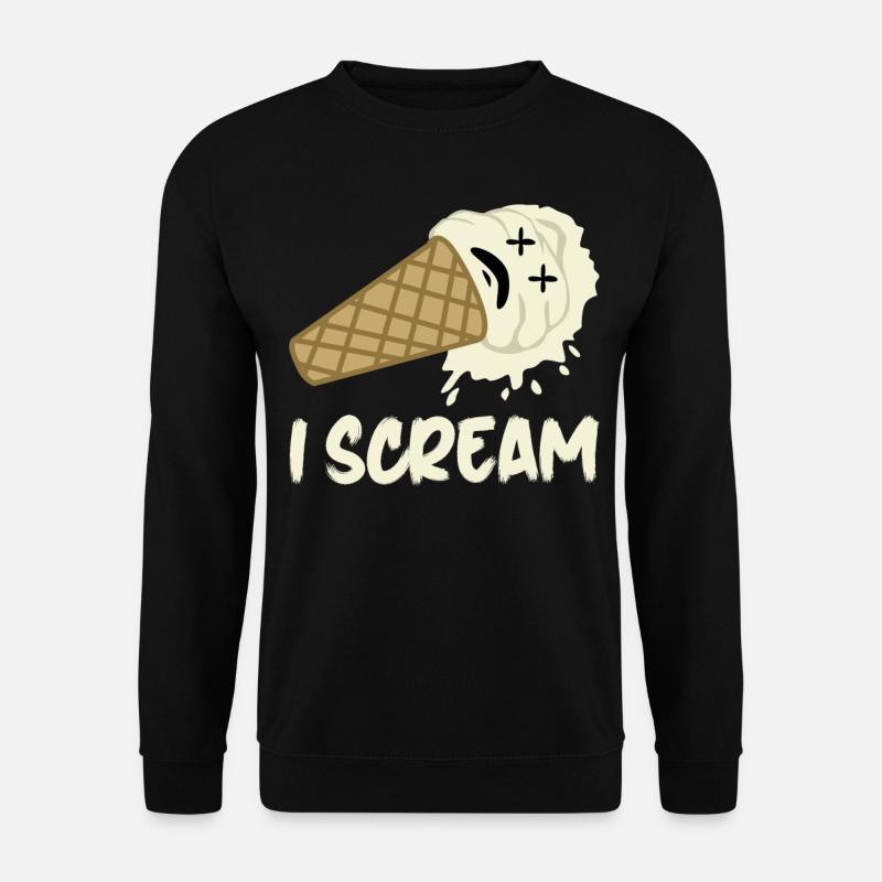 Crème glacée Screaming Crème glacée - Sweat-shirt Unisexe - noir