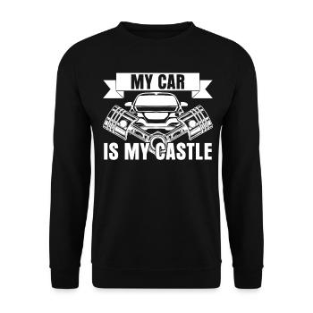 Mechanic Mechanics Car Workshop - Unisex Sweatshirt - black - Front - Alina (178cm) & Michal (187cm)