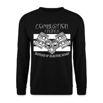 Mécanicien de moteurs à combustion Mécanicien - Sweat-shirt Unisexe - noir - Devant - Alina (178cm) & Michal (187cm)