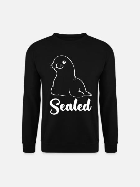 Sceau scellé Pinneped - Sweat-shirt Unisexe - noir