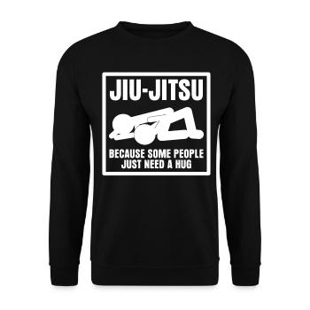 Brasilian Ju-Jitsu Jiu-Jitsu BJJ - Unisex Pullover - Schwarz - Vorne - Alina (178cm) & Michal (187cm)
