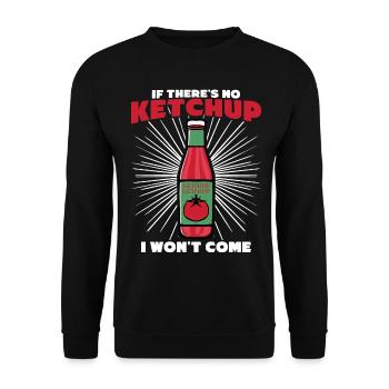 Tomato Ketchup with Tomatos - Unisex Pullover - Schwarz - Vorne - Alina (178cm) & Michal (187cm)