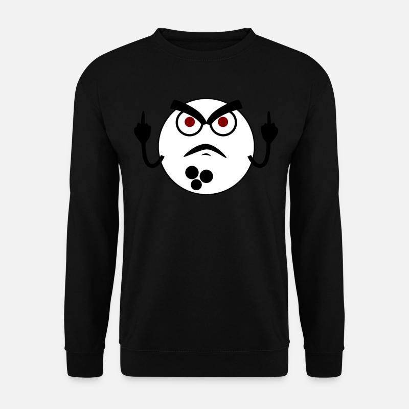 Grumpy Bowling Ball Bowling Pin - Unisex Pullover - Schwarz