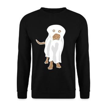 Labrador Retriever Chien fantôme - Sweat-shirt Unisexe - noir - Devant - Alina (178cm) & Michal (187cm)