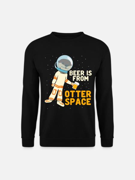 Otters and Beer Otter - Unisex Sweatshirt - black