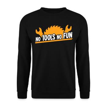 Craftsman DIY Tools Tool - Unisex Pullover - Schwarz - Vorne - Alina (178cm) & Michal (187cm)
