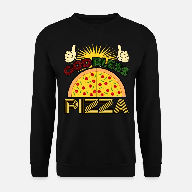 Pizza Saying Pizzaria - Unisex Pullover - Schwarz