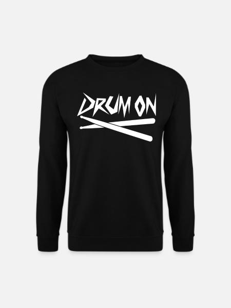 Drums Drumset Drum Drummer - Unisex Pullover - Schwarz