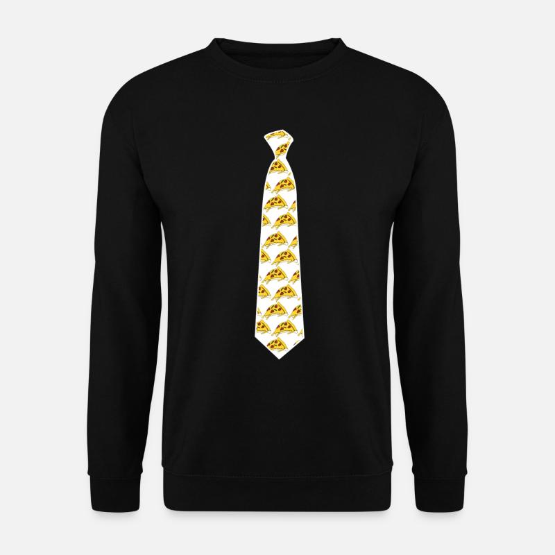 Pizza Tie Pizzaria Pizzas - Unisex Sweatshirt - black