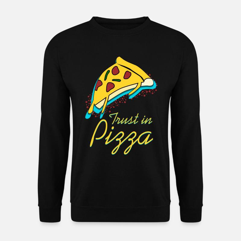 Pizza Pizzas Pizzaria - Unisex Pullover - Schwarz