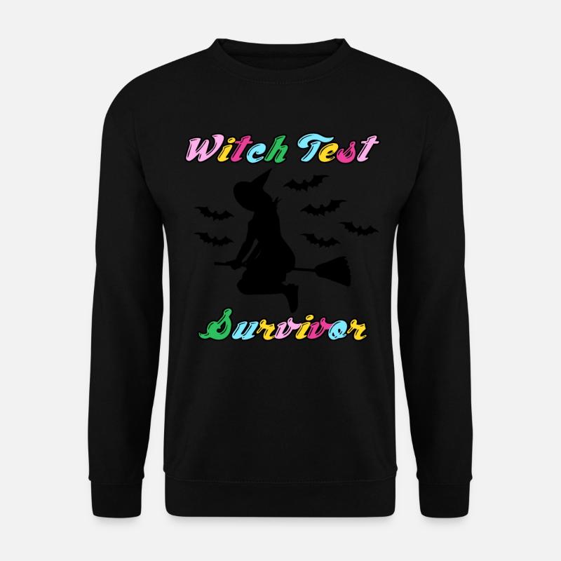 Witch Test Witchcraft Witch's Broom - Unisex Sweatshirt - black