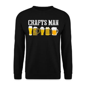 Craft beer brewing Hops Malt - Unisex Pullover - Schwarz - Vorne - Alina (178cm) & Michal (187cm)