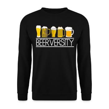 Beer Brewing Craft Beer - Unisex Sweatshirt - black - Front - Alina (178cm) & Michal (187cm)