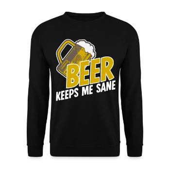 Beer Brewing Craft Beer - Unisex Sweatshirt - black - Front - Alina (178cm) & Michal (187cm)