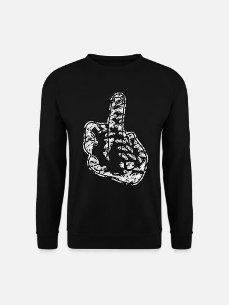 Middle Finger Car Misanthrope - Unisex Sweatshirt - black