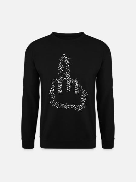 Middle Finger Stars Misanthrope - Unisex Sweatshirt - black
