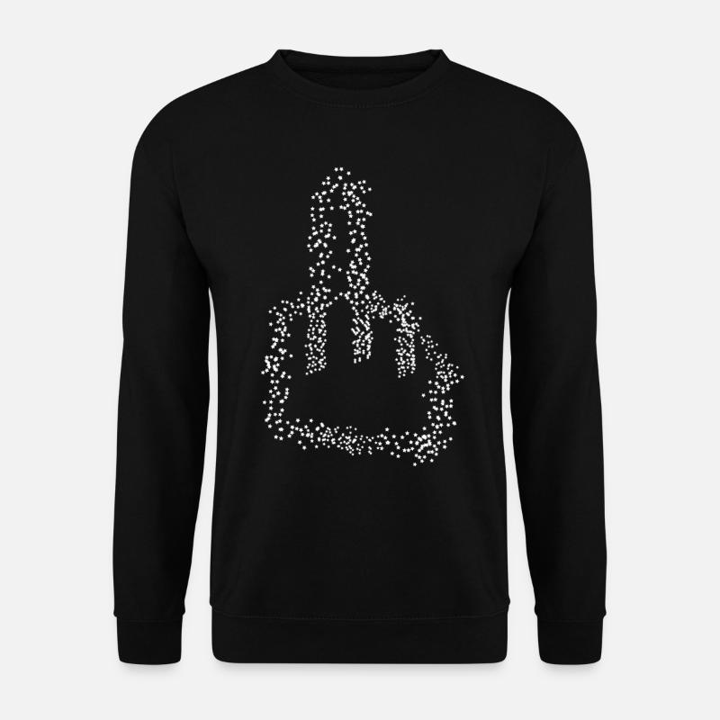 Middle Finger Stars Misanthrope - Unisex Pullover - Schwarz