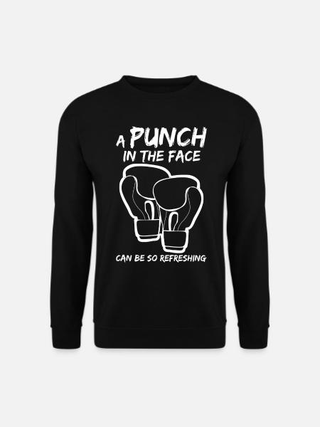 Boxer Punch Joke Boxing Gloves - Unisex Sweatshirt - black