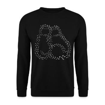 Boxing Gloves Boxer - Unisex Pullover - Schwarz - Vorne - Alina (178cm) & Michal (187cm)
