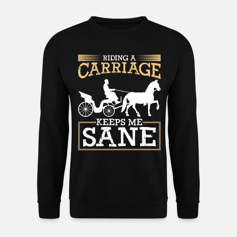 Calèche Cocher Cochers - Sweat-shirt Unisexe - noir