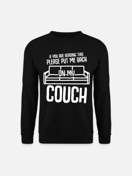 Couch Sofa - Unisex Sweatshirt - black