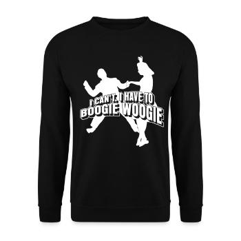 Boogie Woogie Dancing Swing - Unisex Sweatshirt - black - Front - Alina (178cm) & Michal (187cm)