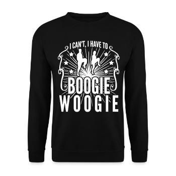 Boogie Woogie Swing Dancing - Unisex Pullover - Schwarz - Vorne - Alina (178cm) & Michal (187cm)