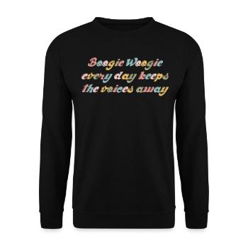 Boogie Woogie Blague Danse Swing - Sweat-shirt Unisexe - noir - Devant - Alina (178cm) & Michal (187cm)