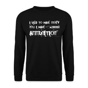 Armes à feu Pistolet Fusil Armes Arme à feu Pistolet - Sweat-shirt Unisexe - noir - Devant - Alina (178cm) & Michal (187cm)