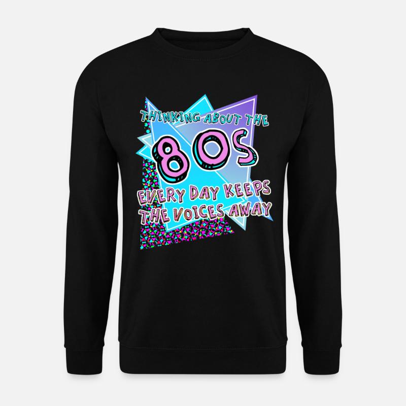 80s Retro Joke 1980 - Unisex Pullover - Schwarz