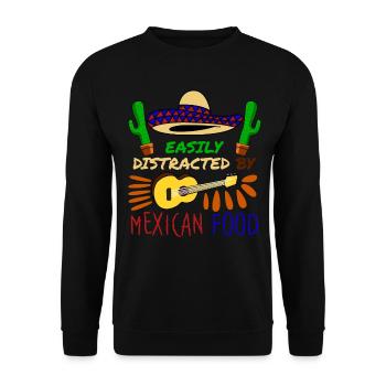 Mexique Mexicain - Sweat-shirt Unisexe - noir - Devant - Alina (178cm) & Michal (187cm)