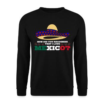 Mexico Mexican Flag Mexicans - Unisex Sweatshirt - black - Front - Alina (178cm) & Michal (187cm)