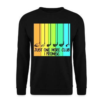 Golf Club Golf Players - Unisex Sweatshirt - black - Front - Alina (178cm) & Michal (187cm)