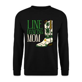 Line Dance Boat Country Music - Unisex Sweatshirt - black - Front - Alina (178cm) & Michal (187cm)