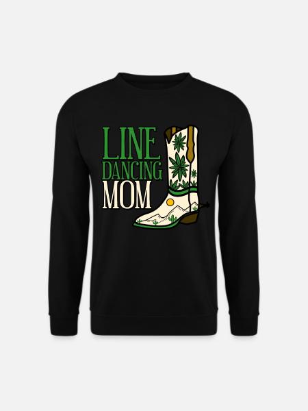 Line Dance Boot Country Music - Unisex Pullover - Schwarz