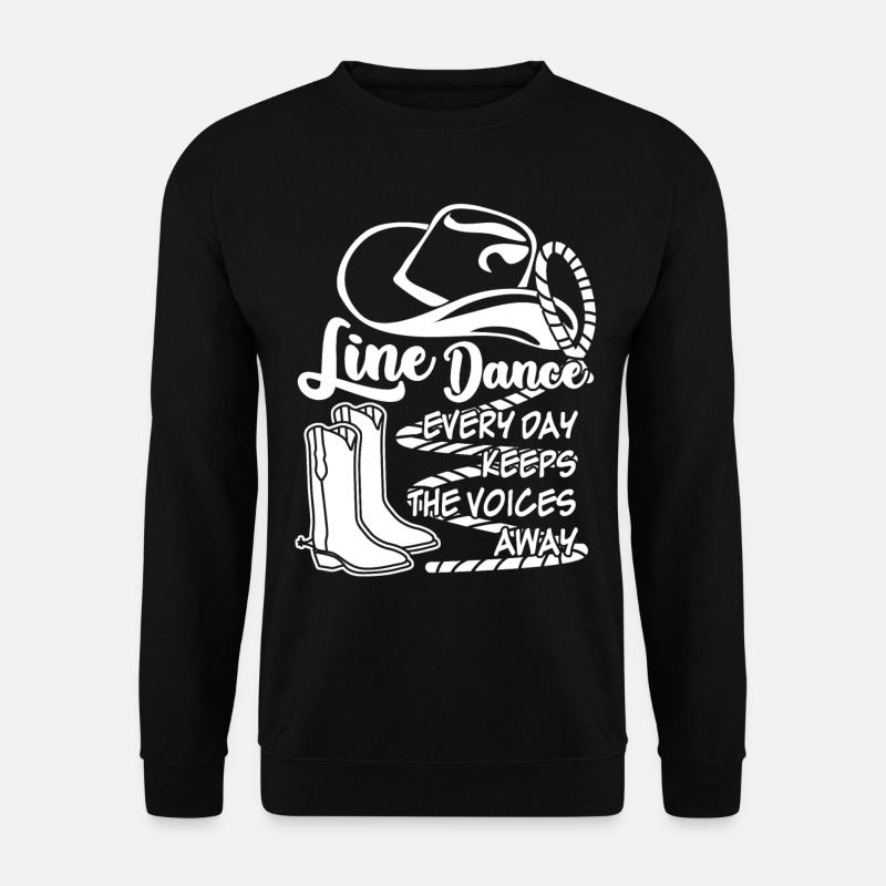 Line Dancing - Unisex Sweatshirt - black