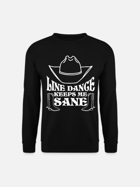 Line Dance Country Music Cowboy - Unisex Sweatshirt - black