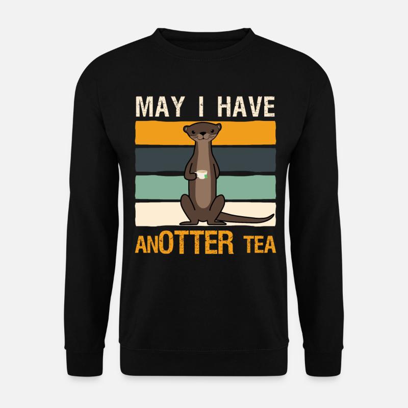 Tea Cup Otter Tea Bag - Unisex Pullover - Schwarz