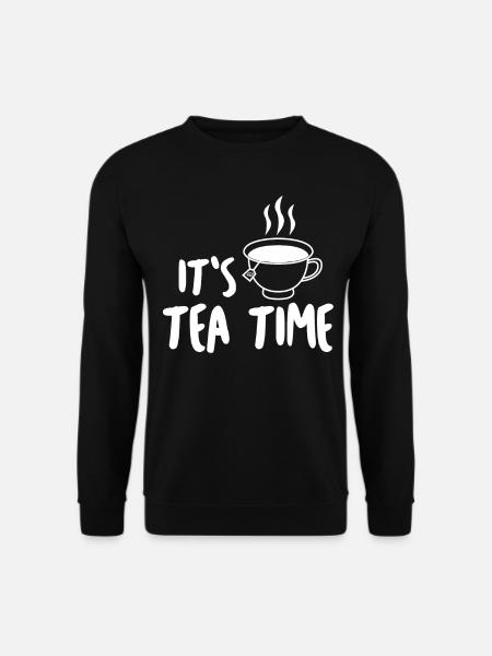 Tea Cup Tea Bag Teapot - Unisex Pullover - Schwarz