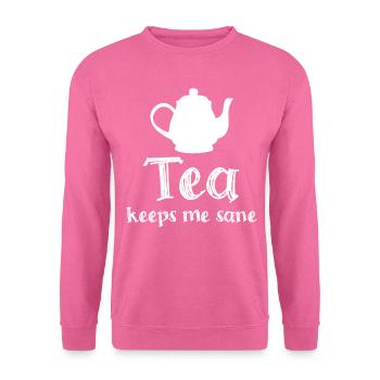 Théière Tasse à thé Sachet de thé - Sweat-shirt Unisexe - rose - Devant