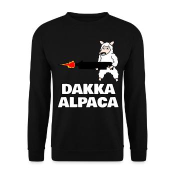 Dakka Alpaca - Unisex Pullover - Schwarz - Vorne - Alina (178cm) & Michal (187cm)
