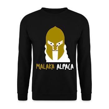 Malaka Alpaca - Unisex Pullover - Schwarz - Vorne - Alina (178cm) & Michal (187cm)